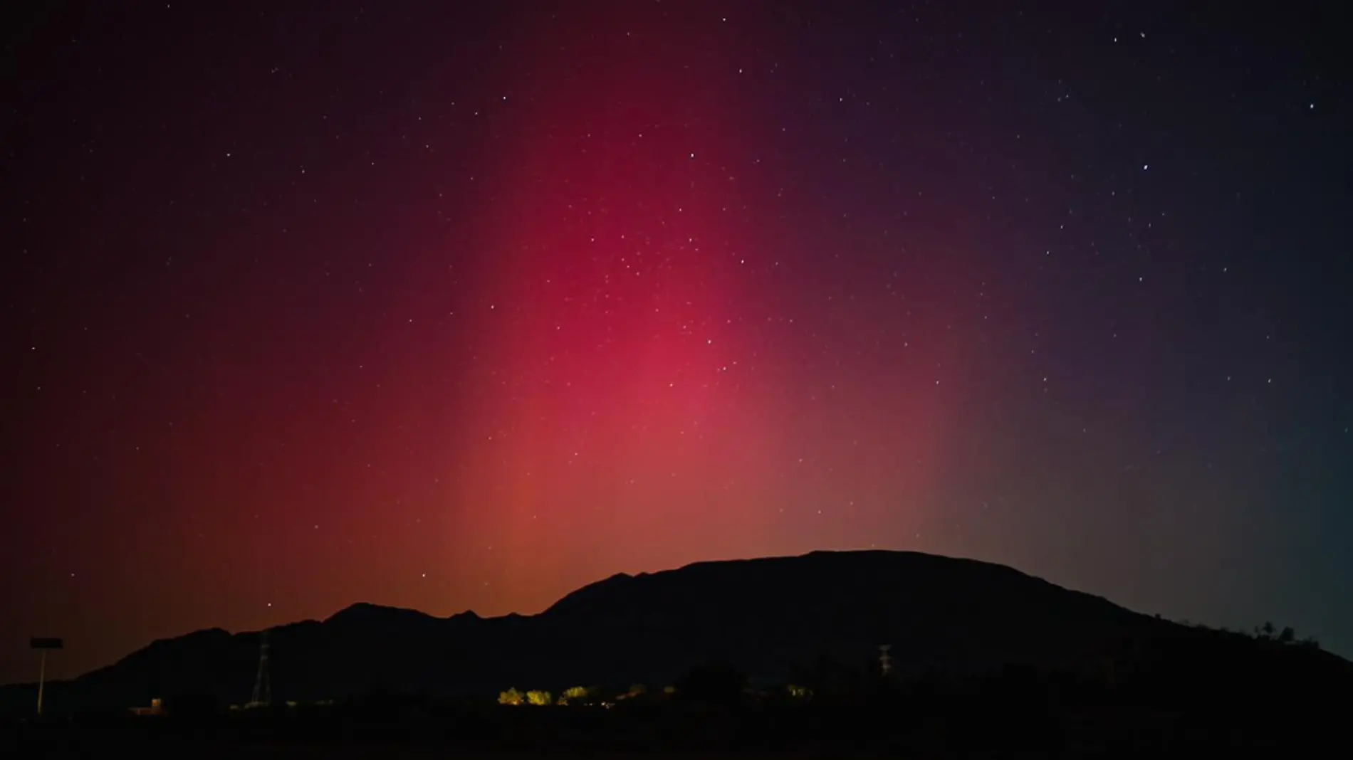 Aurora boreal-Baja California